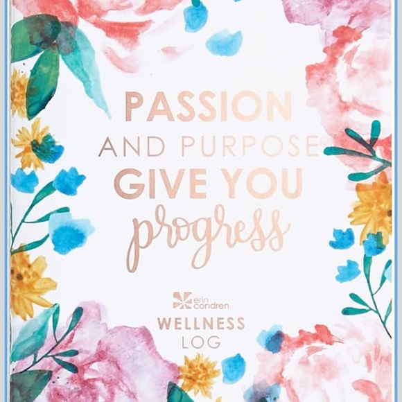 Brand New Erin Condren Wellness Log Tracking Health Goals Checklist Student Mom - Picture 1 of 5